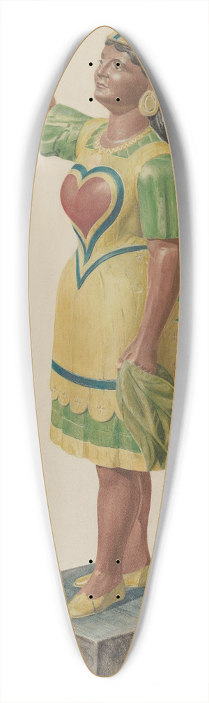 Samuel Philpot - Cigar Store Indian 39.3 inch art pintail longboard deck