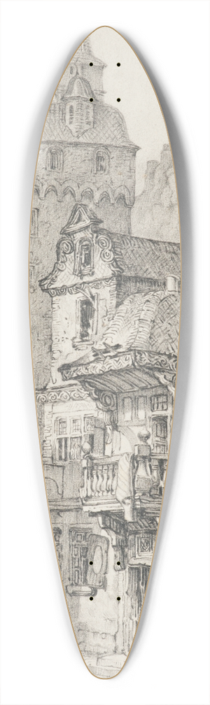Samuel Prout - Braubach 39.3 inch art pintail longboard deck