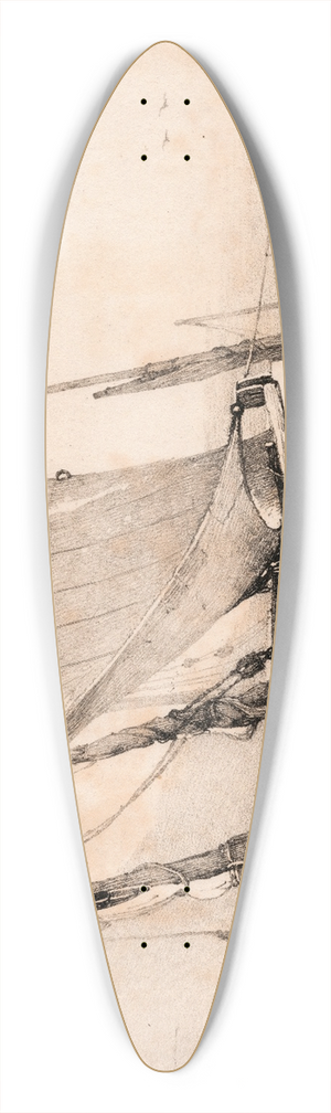 Samuel Prout - Sandgate Boats 39.3 inch art pintail longboard deck