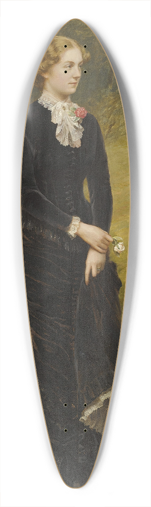 Samuel Sidley - Lady In Black 39.3 inch art pintail longboard deck