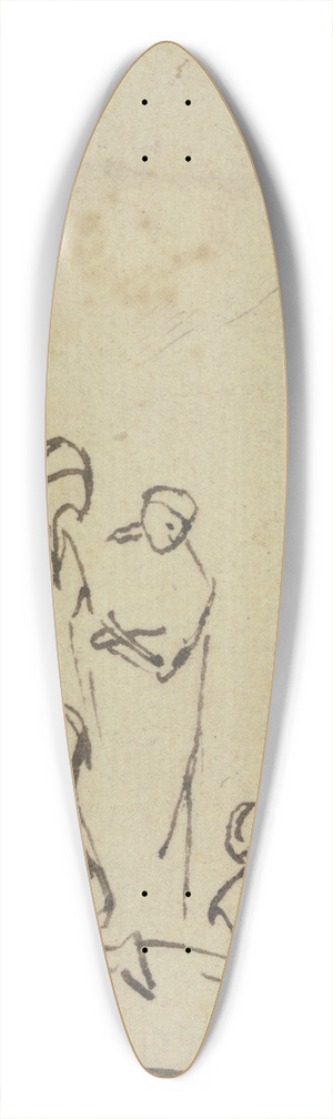 Samuel van Hoogstraten - Crucifixion 39.3 inch art pintail longboard deck
