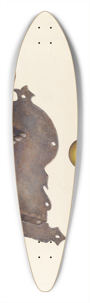 Samuel W. Ford - Lock and Key 39.3 inch art pintail longboard deck