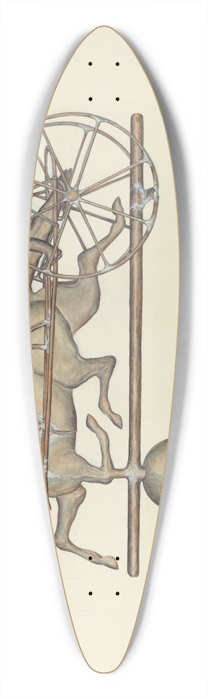 Samuel W. Ford - Weather Vane 39.3 inch art pintail longboard deck