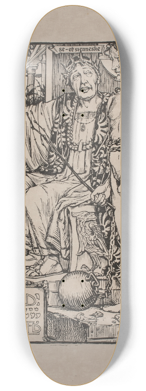 Gudmund Hentze - Kristus for Pilatus 8.25 inch art skate deck
