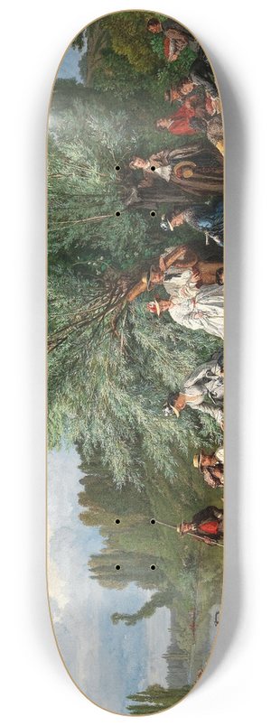Alexandre Ren Veron - A Picnic by the River 8.25 inch art skate deck
