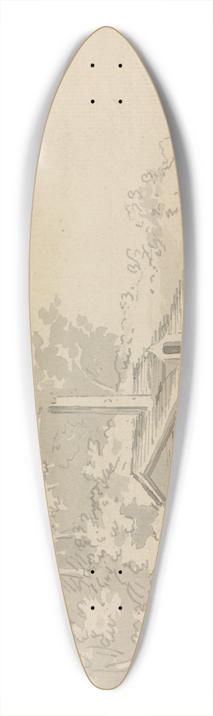 Sawrey Gilpin - A Dwelling 39.3 inch art pintail longboard deck