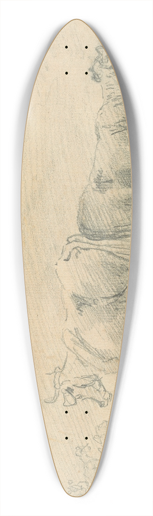 Sawrey Gilpin - Cattle 39.3 inch art pintail longboard deck