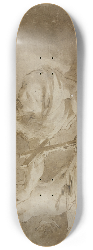 Guercino - Die Versuchung des Heiligen Antonius 8.25 inch art skate deck Guercino - Die Versuchung des Heiligen Antonius 8.25 inch art skate deck