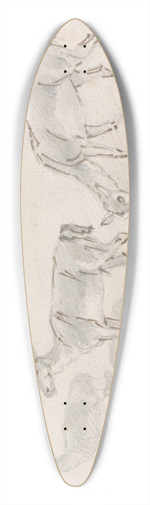 Sawrey Gilpin - Five Deer 39.3 inch art pintail longboard deck
