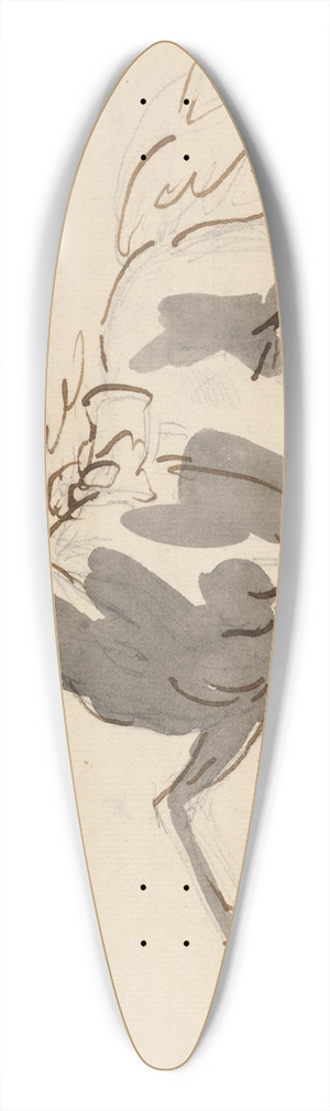 Sawrey Gilpin - Horse running towards left 39.3 inch art pintail longboard deck