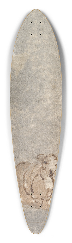 Sawrey Gilpin - Shepherd With Sheep 39.3 inch art pintail longboard deck