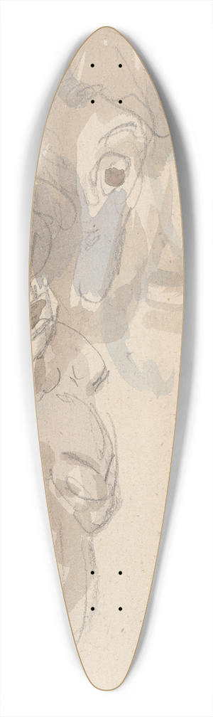 Sawrey Gilpin - Study of a camels head 39.3 inch art pintail longboard deck