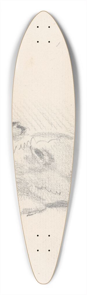 Sawrey Gilpin - Study of a Cows Head 39.3 inch art pintail longboard deck