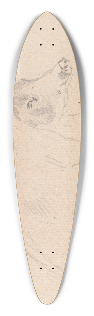 Sawrey Gilpin - Study of a pig 39.3 inch art pintail longboard deck