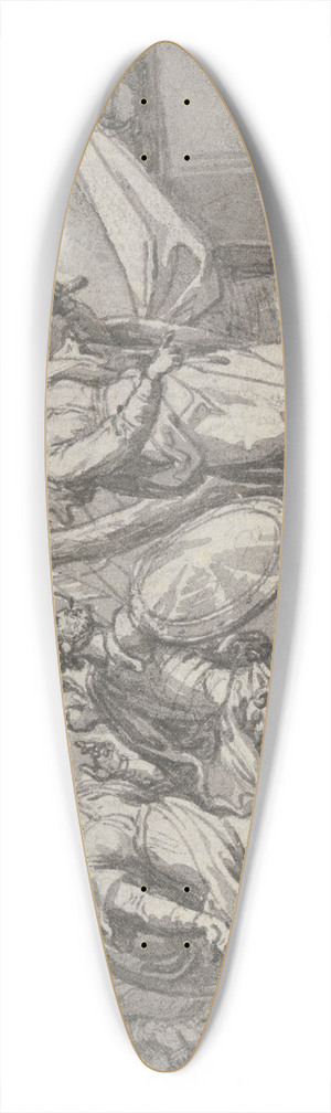 Sbastien Leclerc - Jael and Sisera 39.3 inch art pintail longboard deck