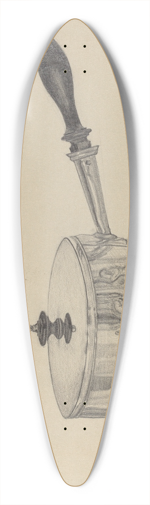 S. Brodsky - Silver Serving Dish 39.3 inch art pintail longboard deck