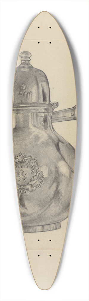 S. Brodsky - Silver Teapot 39.3 inch art pintail longboard deck