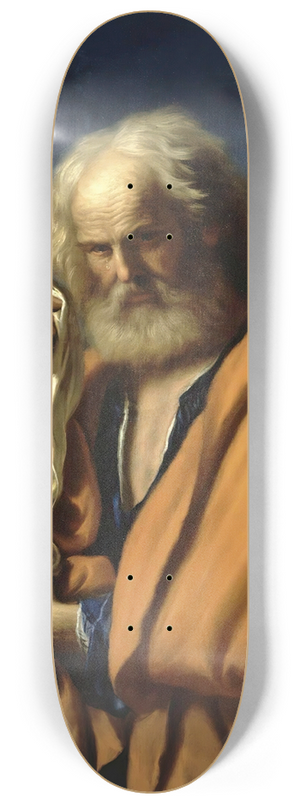 Guercino - Saint Peter Penitent 8.25 inch art skate deck
