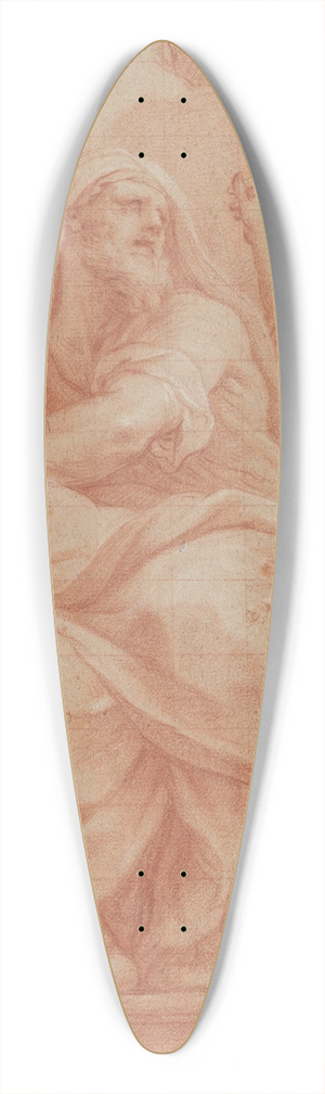 Sebastiano Conca - The Prophet Jeremiah 39.3 inch art pintail longboard deck