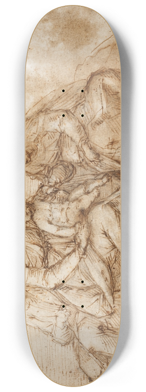 Guglielmo Caccia - Madonna mit Kind und den Heiligen Anna und Joseph 8.25 inch art skate deck Guglielmo Caccia - Madonna mit Kind und den Heiligen Anna und Joseph 8.25 inch art skate deck