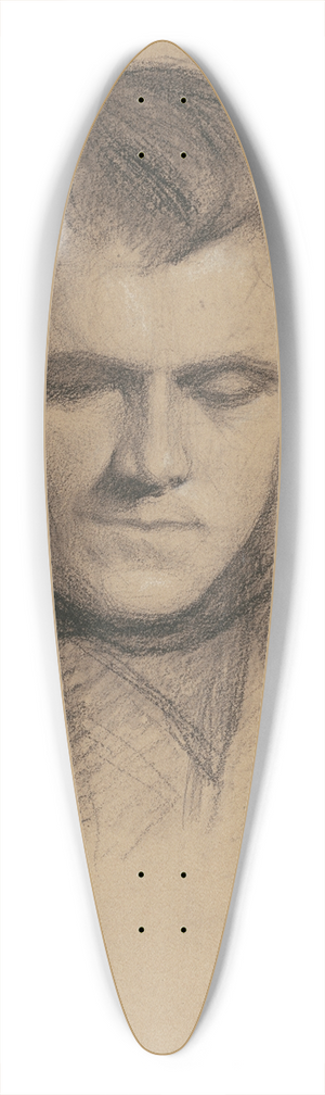 Seth Wells Cheney - Self-Portrait 39.3 inch art pintail longboard deck