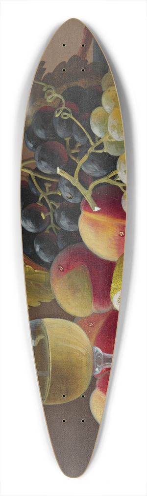 Severin Roesen - Still Life Of Fruit With Lemon 39.3 inch art pintail longboard deck