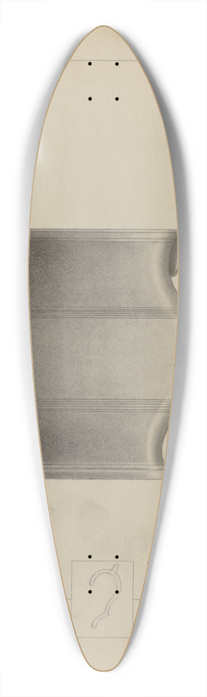 Sidney Liswood - Pewter Pitcher 39.3 inch art pintail longboard deck