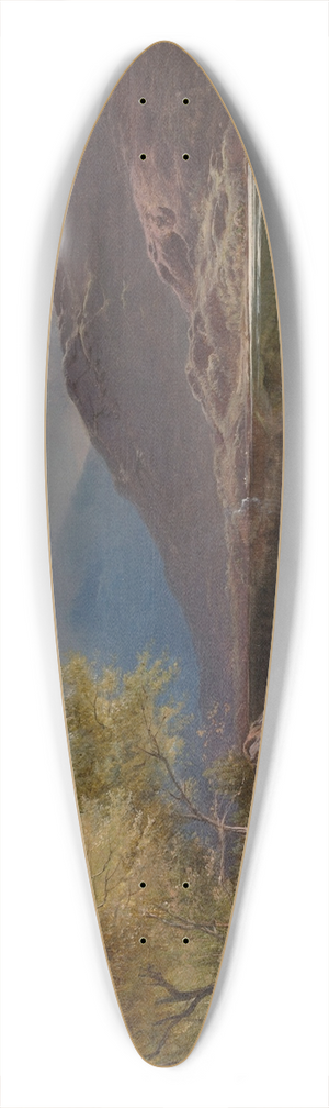 Sidney Richard Percy - Cattle watering by a loch 39.3 inch art pintail longboard deck