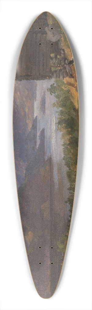 Siegwald Dahl - Hjelle in Valdres 39.3 inch art pintail longboard deck