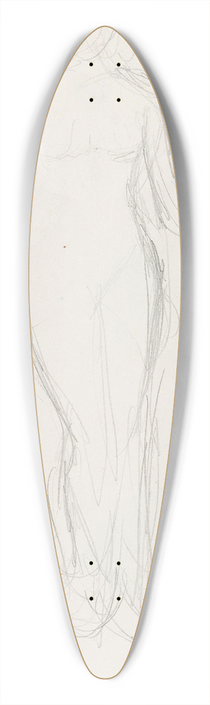Signe Scheel - Akt 39.3 inch art pintail longboard deck