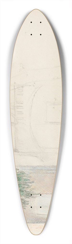 Signe Scheel - Hotel Sole Pompei 39.3 inch art pintail longboard deck