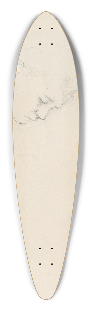 Signe Scheel - Kvinneansikt 39.3 inch art pintail longboard deck