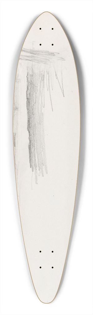 Signe Scheel - Landskap med tre 39.3 inch art pintail longboard deck