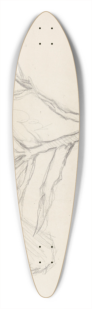 Signe Scheel - Pinje 39.3 inch art pintail longboard deck