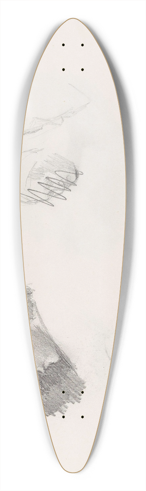 Signe Scheel - Profil kvinnehode 39.3 inch art pintail longboard deck