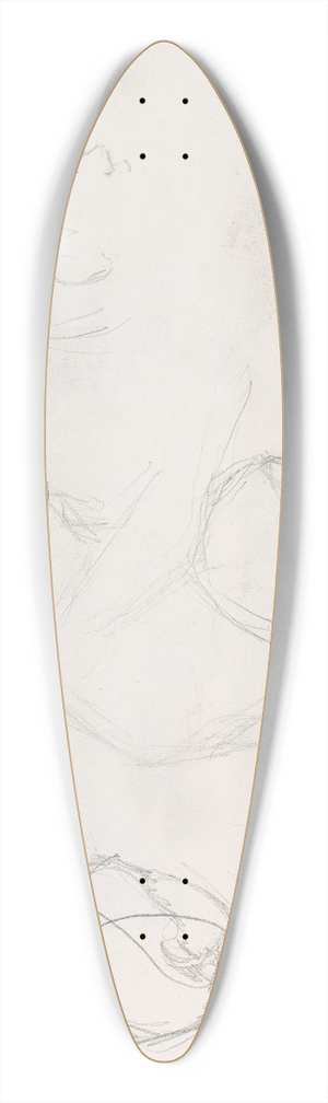 Signe Scheel - Studier av hoder 39.3 inch art pintail longboard deck