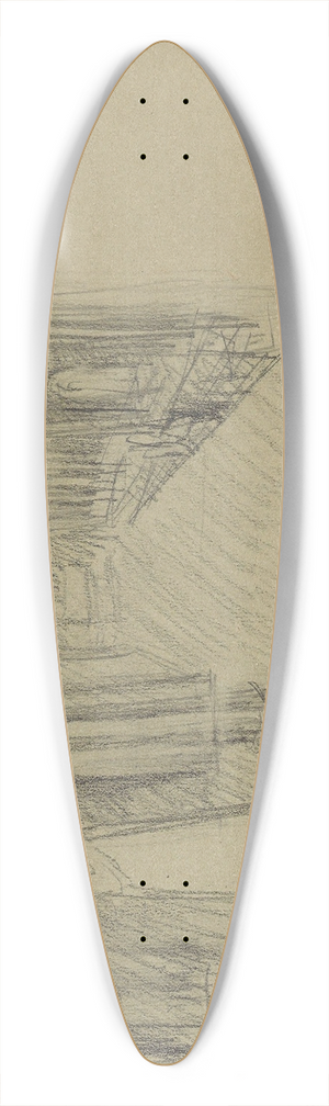 Signe Scheel - The servant of the Lord 39.3 inch art pintail longboard deck
