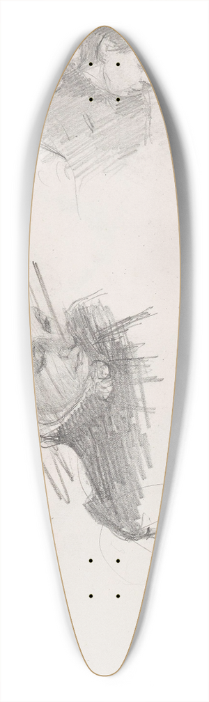 Signe Scheel - To kvinneportrett 39.3 inch art pintail longboard deck