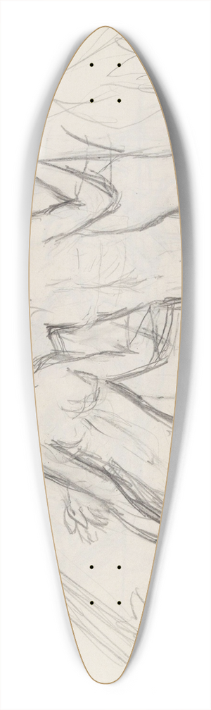 Signe Scheel - Triton 39.3 inch art pintail longboard deck