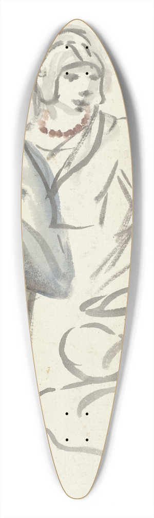 Simon Andreas Krausz - Kostuumstudies van boerinnen 39.3 inch art pintail longboard deck