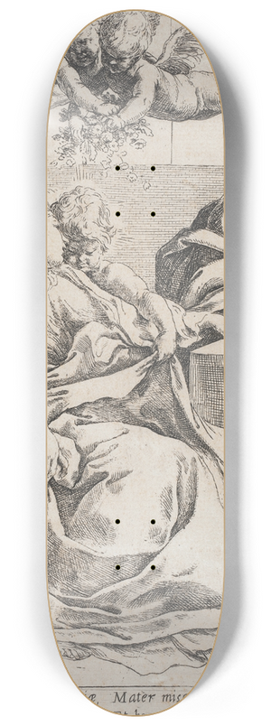 Guido Reni - The Holy Family with Two Angels 8.25 inch art skate deck Guido Reni - The Holy Family with Two Angels 8.25 inch art skate deck