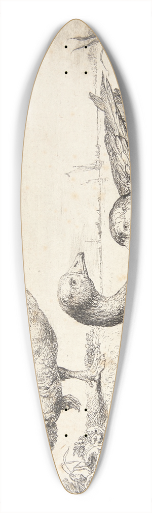 Simon de Vlieger - Tre gs 39.3 inch art pintail longboard deck