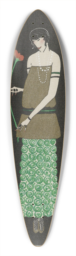 Simone A. Puget - Le lys rouge ; Robe du soir de Paul Poiret 39.3 inch art pintail longboard deck