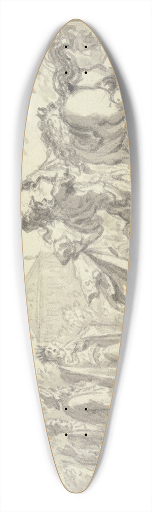 Simon Fokke - Alexander zhmt Bukephalos 39.3 inch art pintail longboard deck
