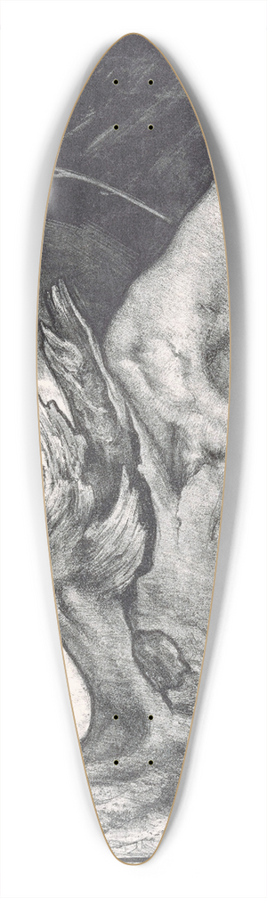 Simon Moulijn - Boomstronk 39.3 inch art pintail longboard deck