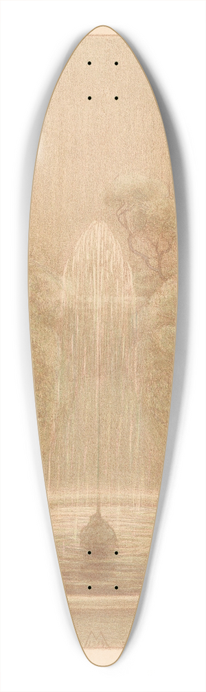Simon Moulijn - Fontein 39.3 inch art pintail longboard deck