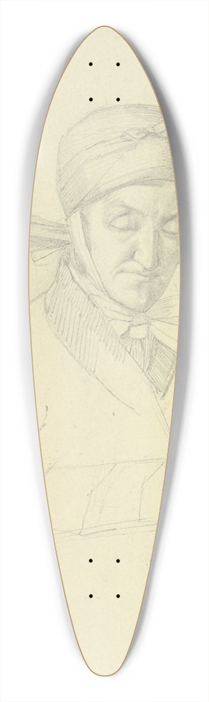 Simon Wagner - Brustbild einer alten Frau 39.3 inch art pintail longboard deck