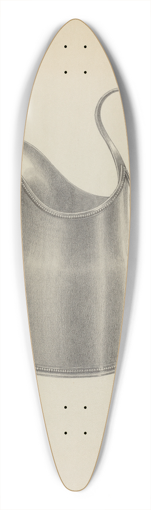 Simon Weiss - Silver Creamer 39.3 inch art pintail longboard deck