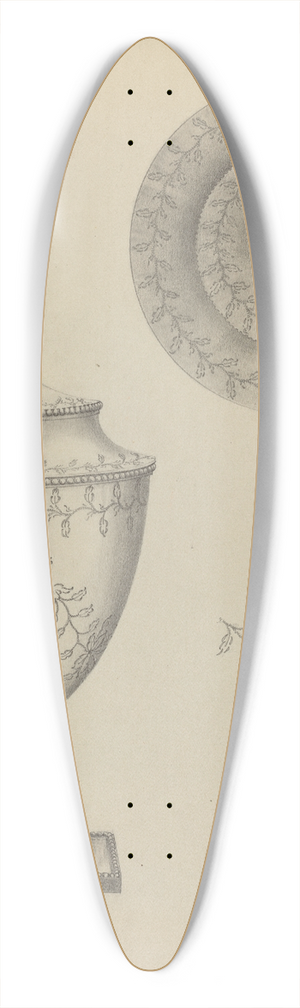 Simon Weiss - Silver Sugar Bowl 39.3 inch art pintail longboard deck