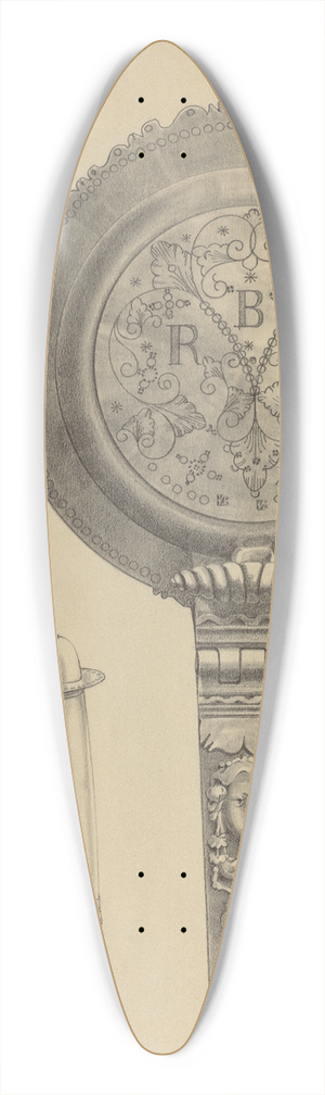 Simon Weiss - Silver Tankard 39.3 inch art pintail longboard deck